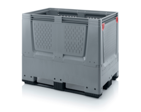 Collapsible big boxes with ventilation slits