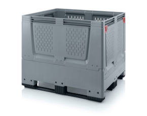 Collapsible big boxes with ventilation slits