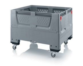 Collapsible big boxes with ventilation slits