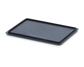ESD electrically conductive lid for Euro containers