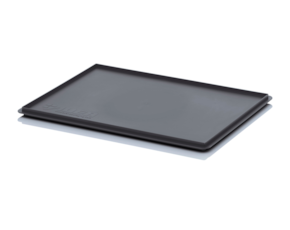ESD electrically conductive lid for Euro containers