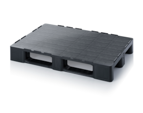 ESD pallets with solid cover with retaining edge