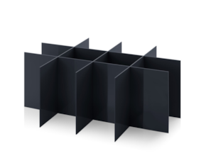 ESD special compartments for ESD Euro containers