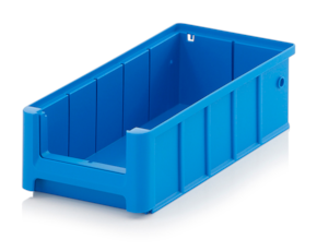 Rack boxes and material flow boxes