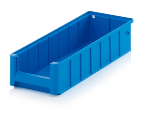 Rack boxes and material flow boxes