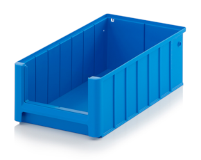 Rack boxes and material flow boxes