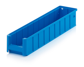 Rack boxes and material flow boxes
