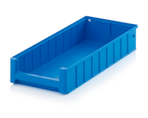 Rack boxes and material flow boxes