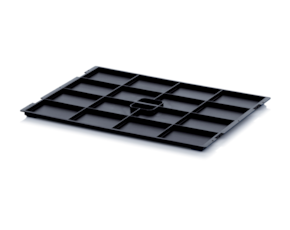 ESD lids for KLT containers
