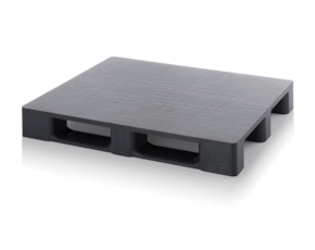 Cleanroom pallets made from reclaimed material without retaining edge