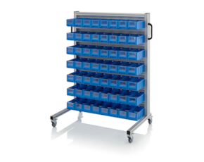 System trolleys for rack boxes