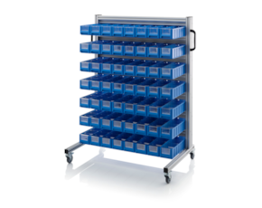 System trolleys for rack boxes
