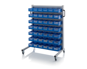 System trolleys for rack boxes