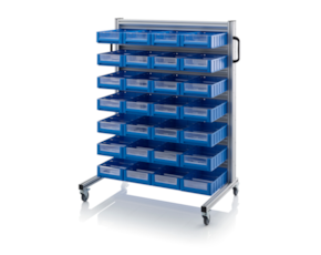System trolleys for rack boxes