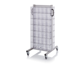 System trolleys for tipping boxes