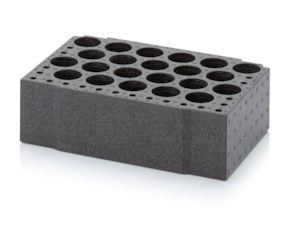Inserts for foam canisters and cartridges