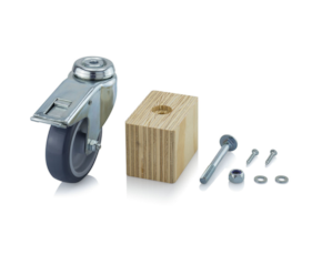 Wheels for heavy load containers
