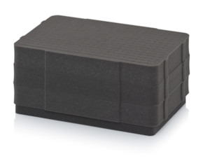 Cubed foam pad suitable for protective cases