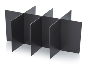 Partitions suitable for protective cases with all-round padding
