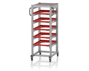 System trolleys for Euro containers 60 x 40 Height 134 cm