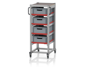 System trolleys for Euro containers 60 x 40 Height 134 cm