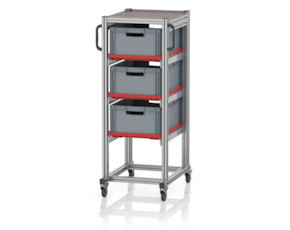 System trolleys for Euro containers 60 x 40 Height 134 cm