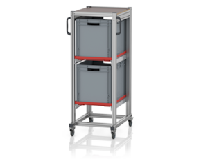 System trolleys for Euro containers 60 x 40 Height 134 cm