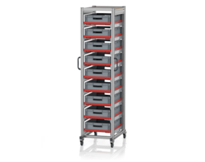 System trolleys for Euro containers 60 x 40 Height 200 cm