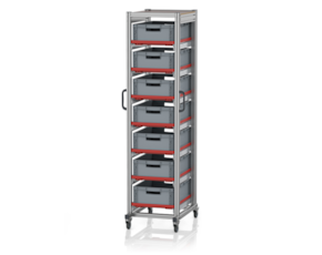 System trolleys for Euro containers 60 x 40 Height 200 cm