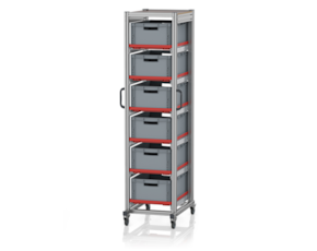 System trolleys for Euro containers 60 x 40 Height 200 cm