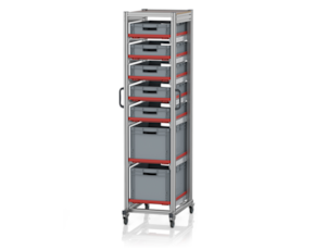 System trolleys for Euro containers 60 x 40 Height 200 cm