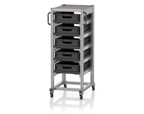 ESD system trolleys for Euro containers 60 x 40 Height 134 cm