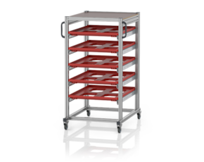 System trolleys for Euro containers 80 x 60 Height 134 cm
