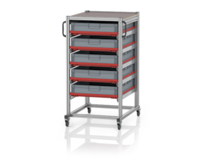 System trolleys for Euro containers 80 x 60 Height 134 cm