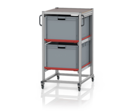 System trolleys for Euro containers 80 x 60 Height 134 cm