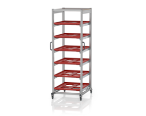 System trolleys for Euro containers 80 x 60 Height 200 cm