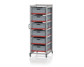 System trolleys for Euro containers 80 x 60 Height 200 cm