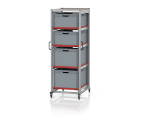 System trolleys for Euro containers 80 x 60 Height 200 cm