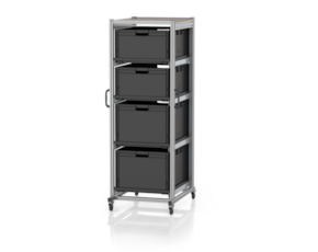 ESD system trolleys for Euro containers 80 x 60 Height 200 cm
