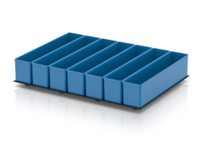Insertable bin inserts for Euro containers 40 × 30 cm