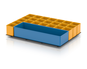 Insertable bin inserts for Euro containers 40 × 30 cm
