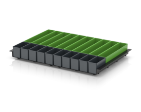 Insertable bin inserts for Euro containers 60 × 40 cm