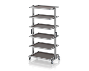 System trolley for Euro containers 80 × 60 × 200 cm, without drawer