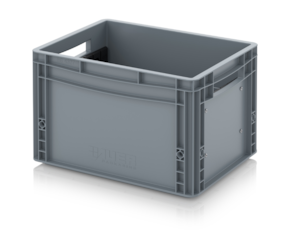 Euro containers with longitudinal dividers