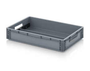 Euro containers with longitudinal dividers