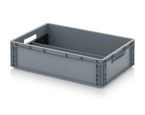 Euro containers with longitudinal dividers